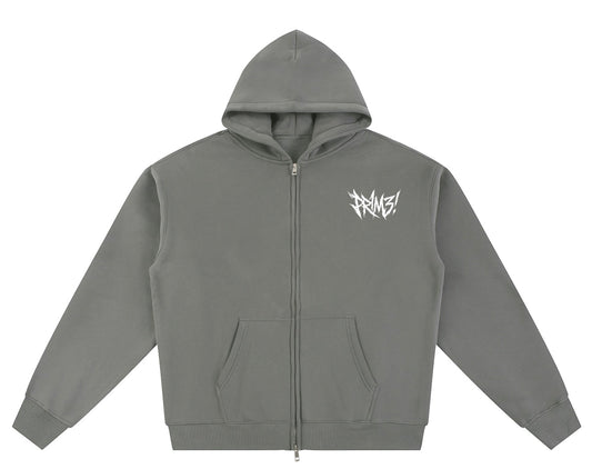 MATTE GREEN PR1M3! ZIP HOODIE