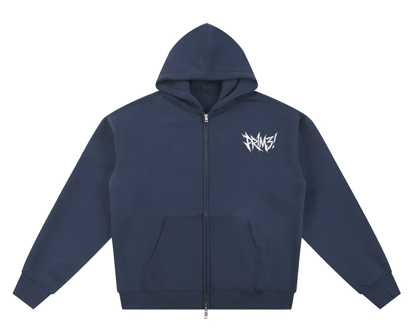 NAVY BLUE PR1M3! ZIP HOODIE