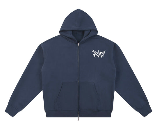 NAVY BLUE PR1M3! ZIP HOODIE
